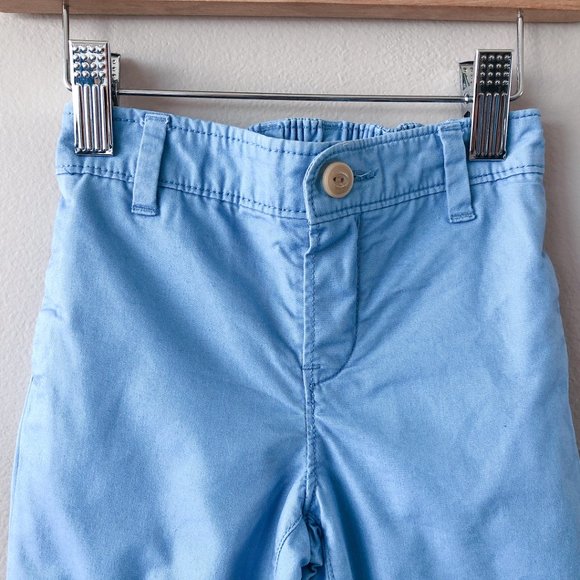 3/$15 GAP Light blue plaid-lined khaki pant baby boy 18-24m - Picture 8 of 16